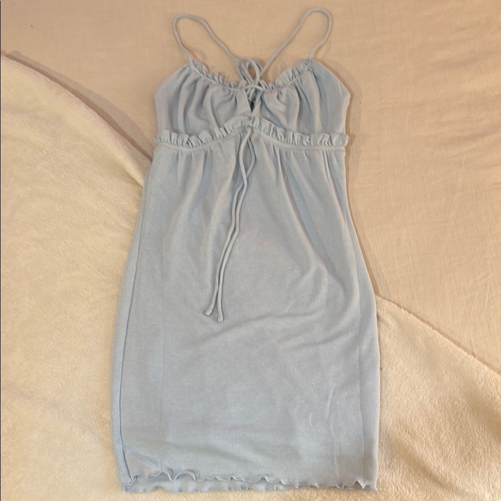 Princess Polly Light Blue Mini Dress